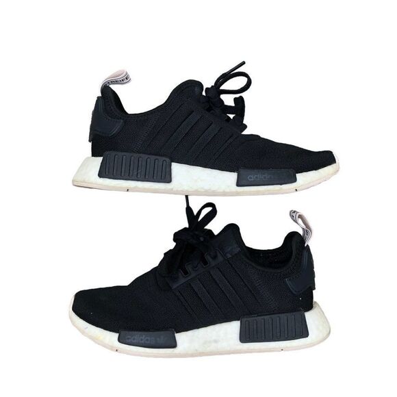 Rare 2019 adidas NMD R1 Core Black Orchid Tint Size 5 - Picture 2 of 16